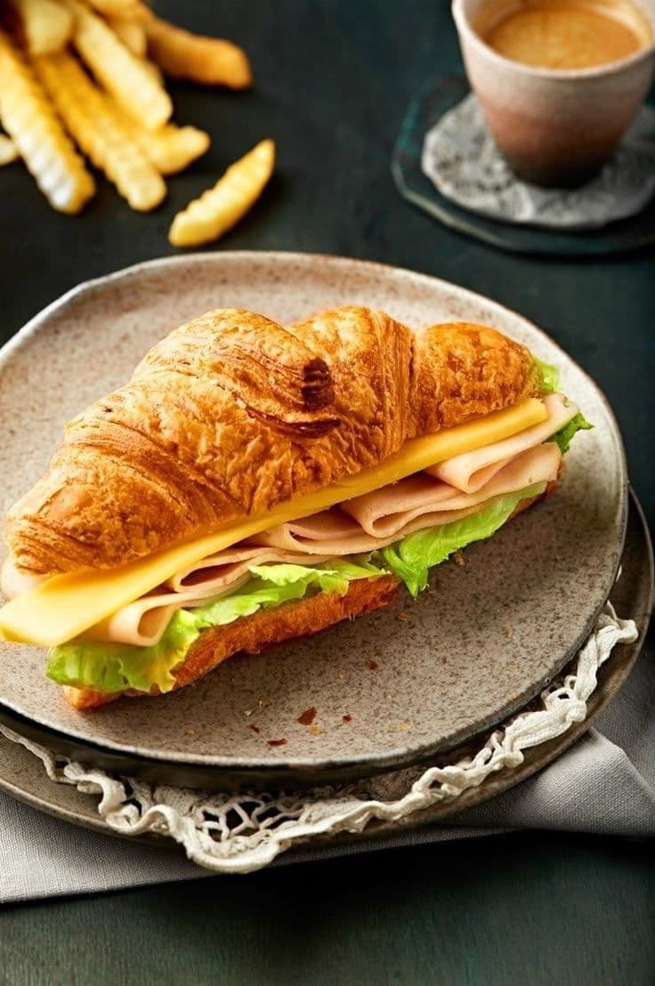 croissant turkey cheddar